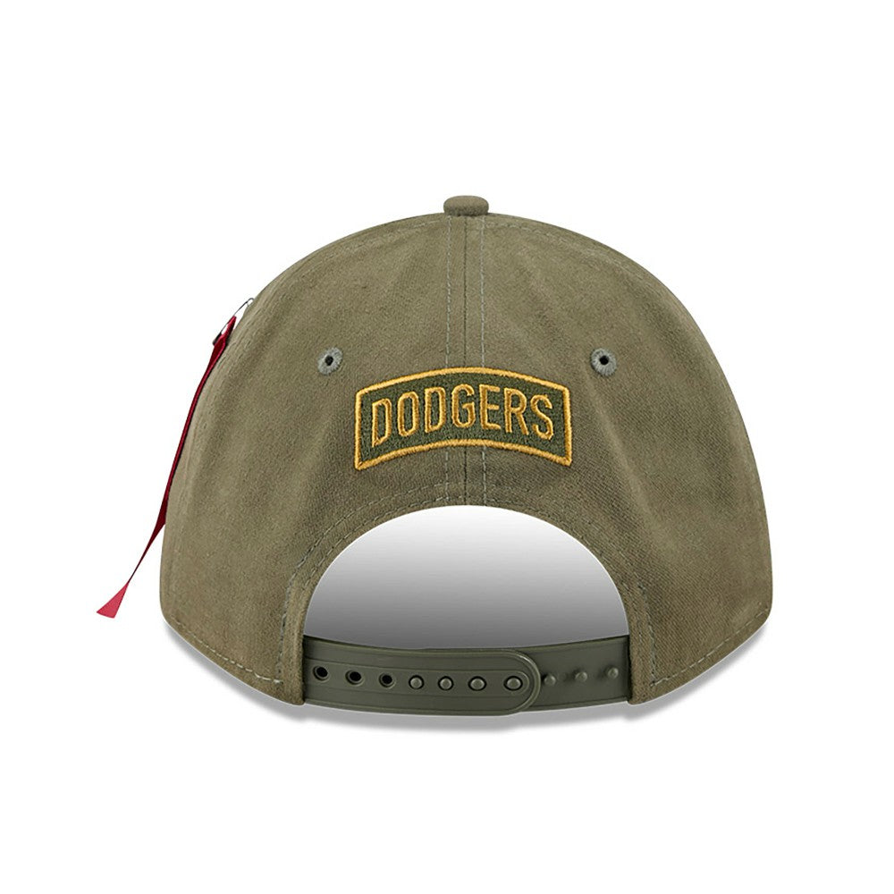 Los Angeles Dodgers x Alpha Industries A-Frame 9FORTY Adjustable Hat Olive | New Era