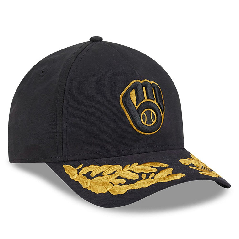 Milwaukee Brewers x Alpha Industries A-Frame 9FORTY Adjustable Hat Black | New Era