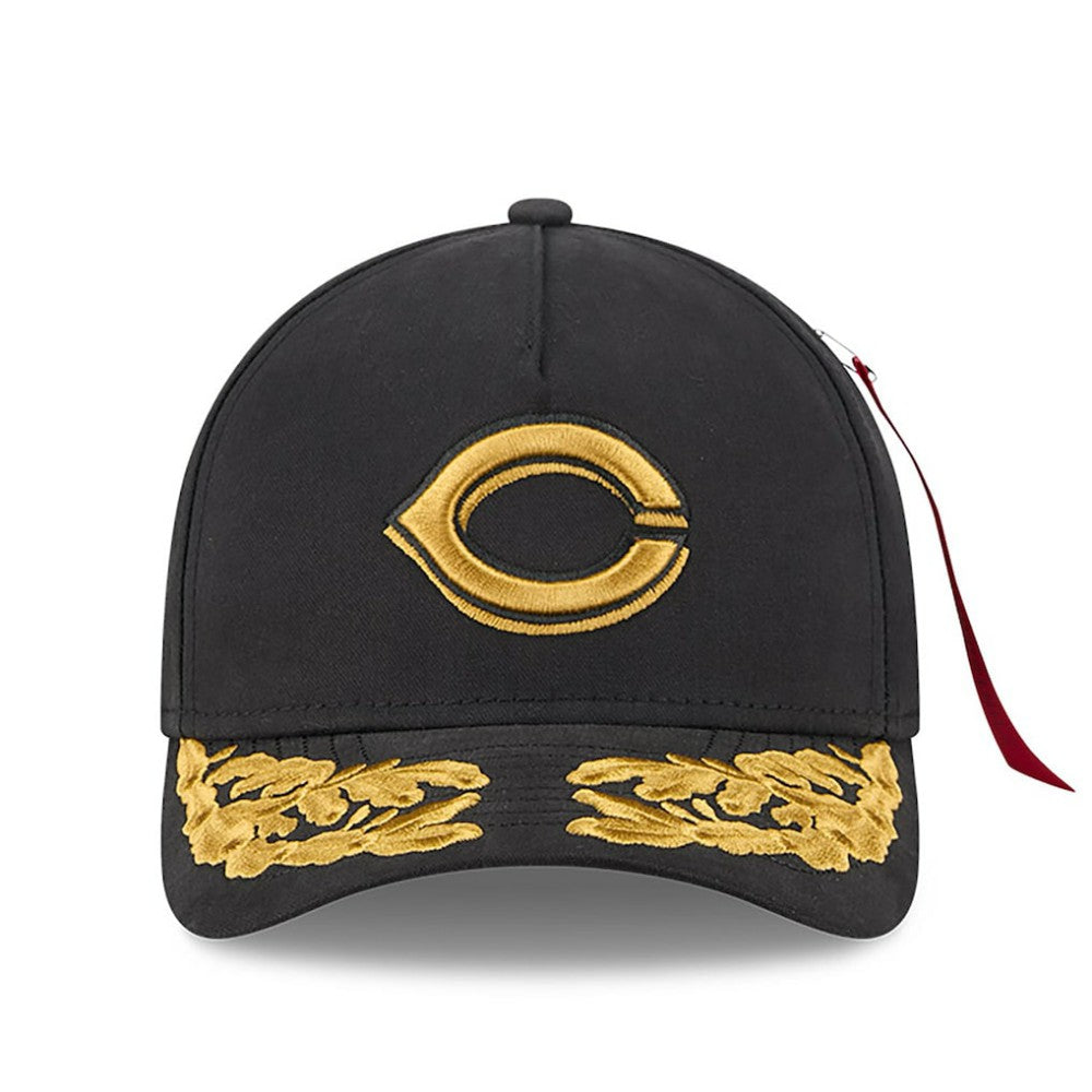 Cincinnati Reds x Alpha Industries A-Frame 9FORTY Adjustable Hat Black | New Era