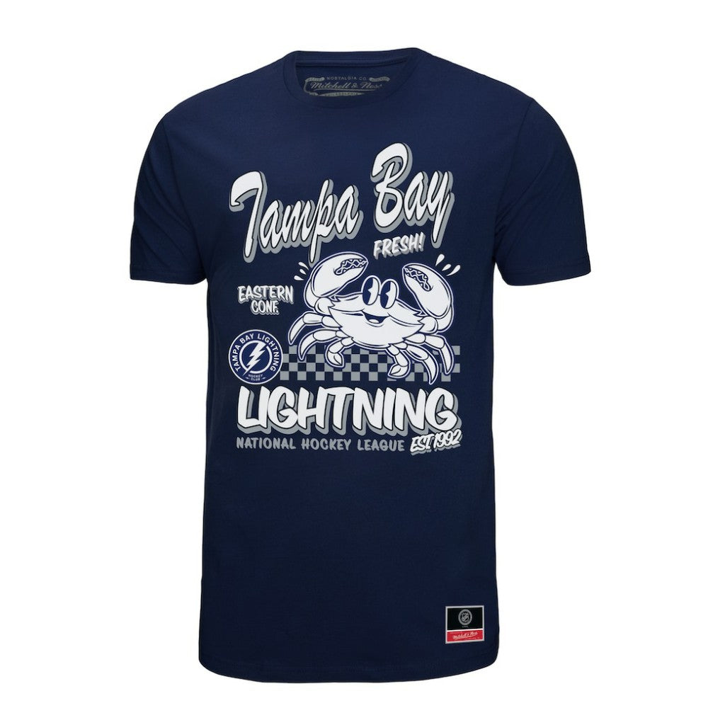 Tampa Bay Lightning Mitchell & Ness Local Food T-Shirt Navy