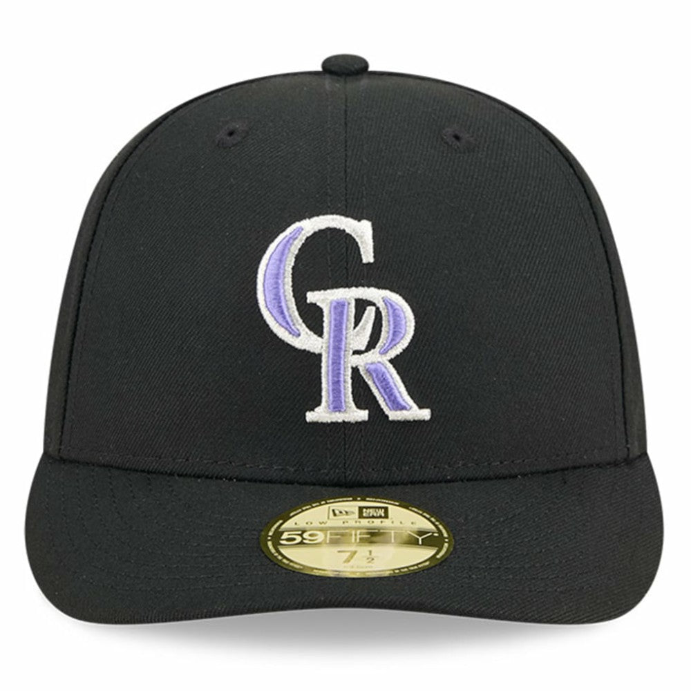 Colorado Rockies Baseball Hall of Fame 59FIFTY Low Profile Fitted Hat Black | New Era