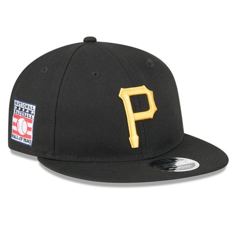 Pittsburgh Pirates Baseball Hall of Fame Retro Crown 9FIFTY Adjustable Hat Black | New Era