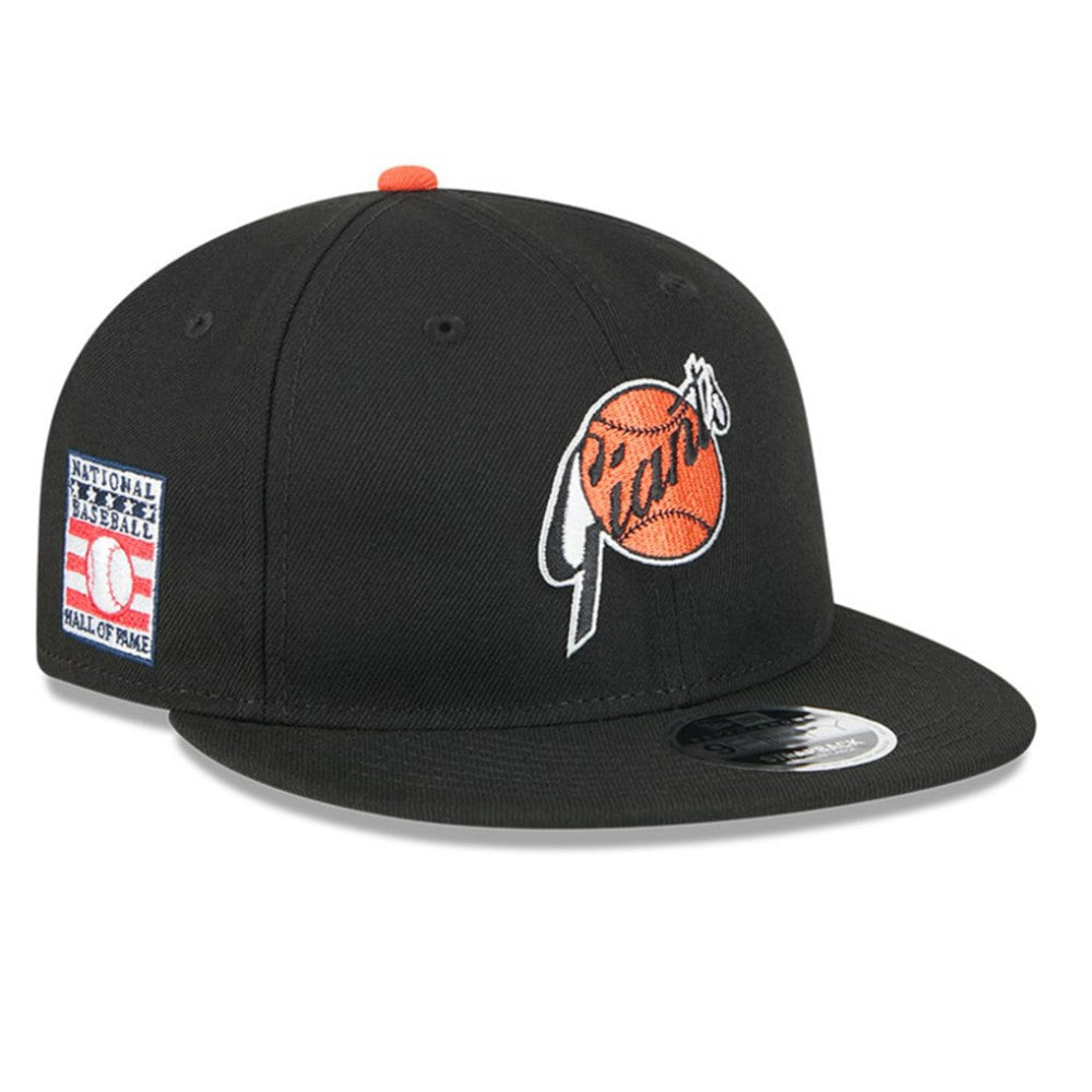 San Francisco Giants Baseball Hall of Fame Retro Crown 9FIFTY Adjustable Hat Black | New Era