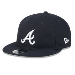 Atlanta Braves Baseball Hall of Fame Retro Crown 9FIFTY Adjustable Hat Navy | New Era