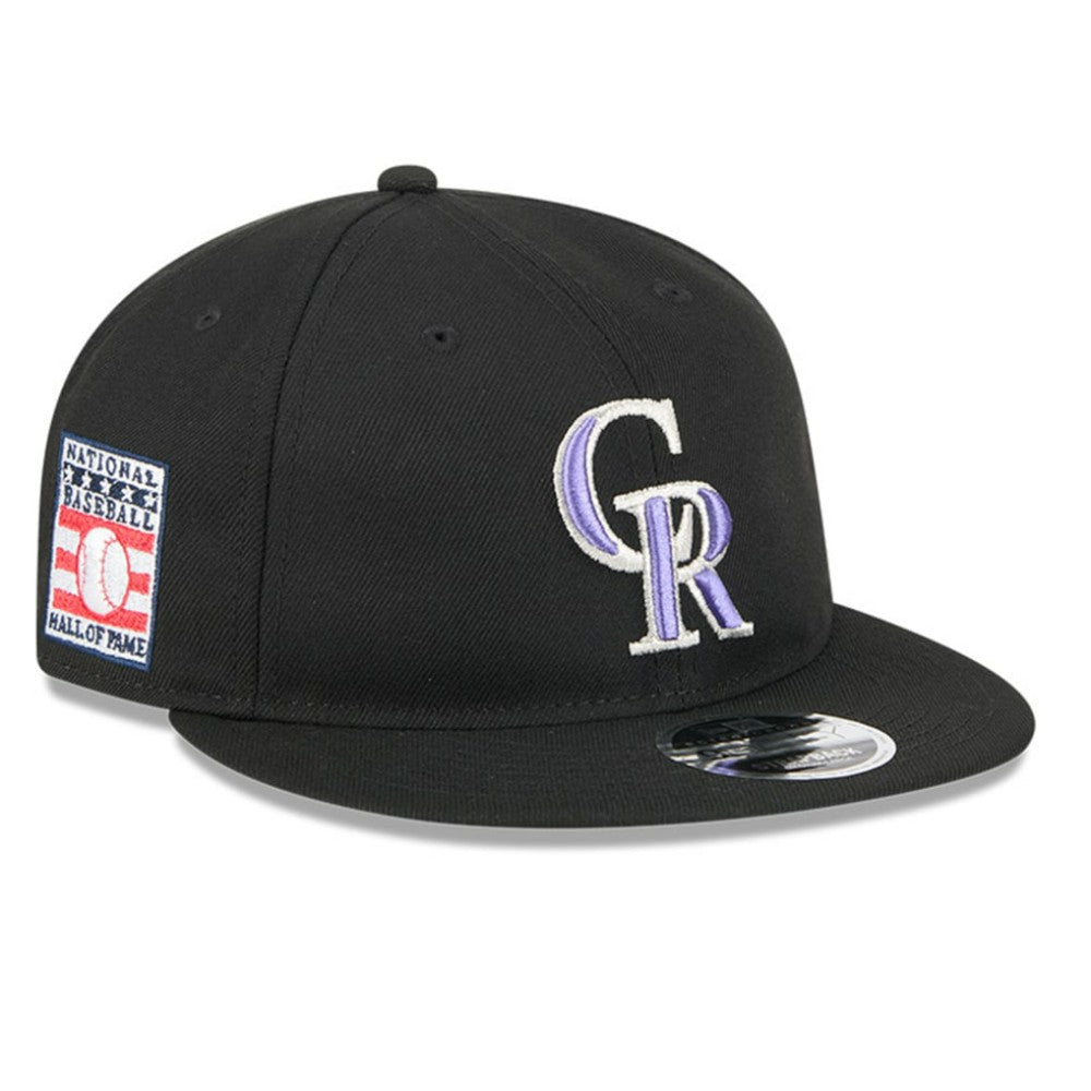 Colorado Rockies Baseball Hall of Fame Retro Crown 9FIFTY Adjustable Hat Black | New Era