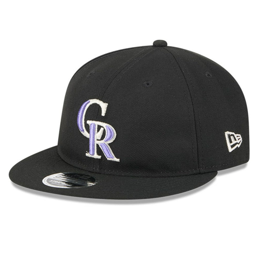 Colorado Rockies Baseball Hall of Fame Retro Crown 9FIFTY Adjustable Hat Black | New Era