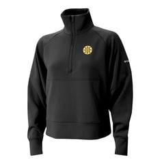 Boston Bruins Columbia Women's Wickhams Hills Raglan Omni-Wick Half-Zip Pullover Black