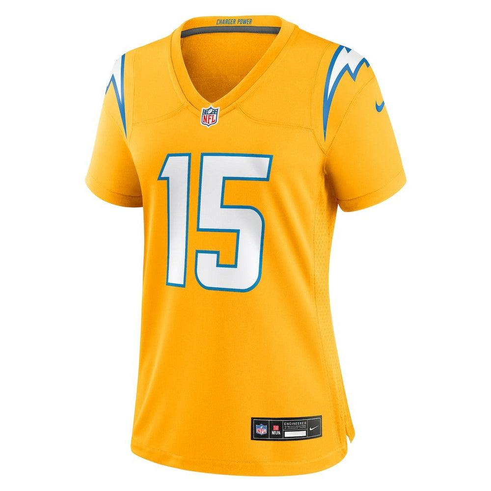 Ladd McConkey Los Angeles Chargers Women's Alternate Charger Power Game Jersey - Gold