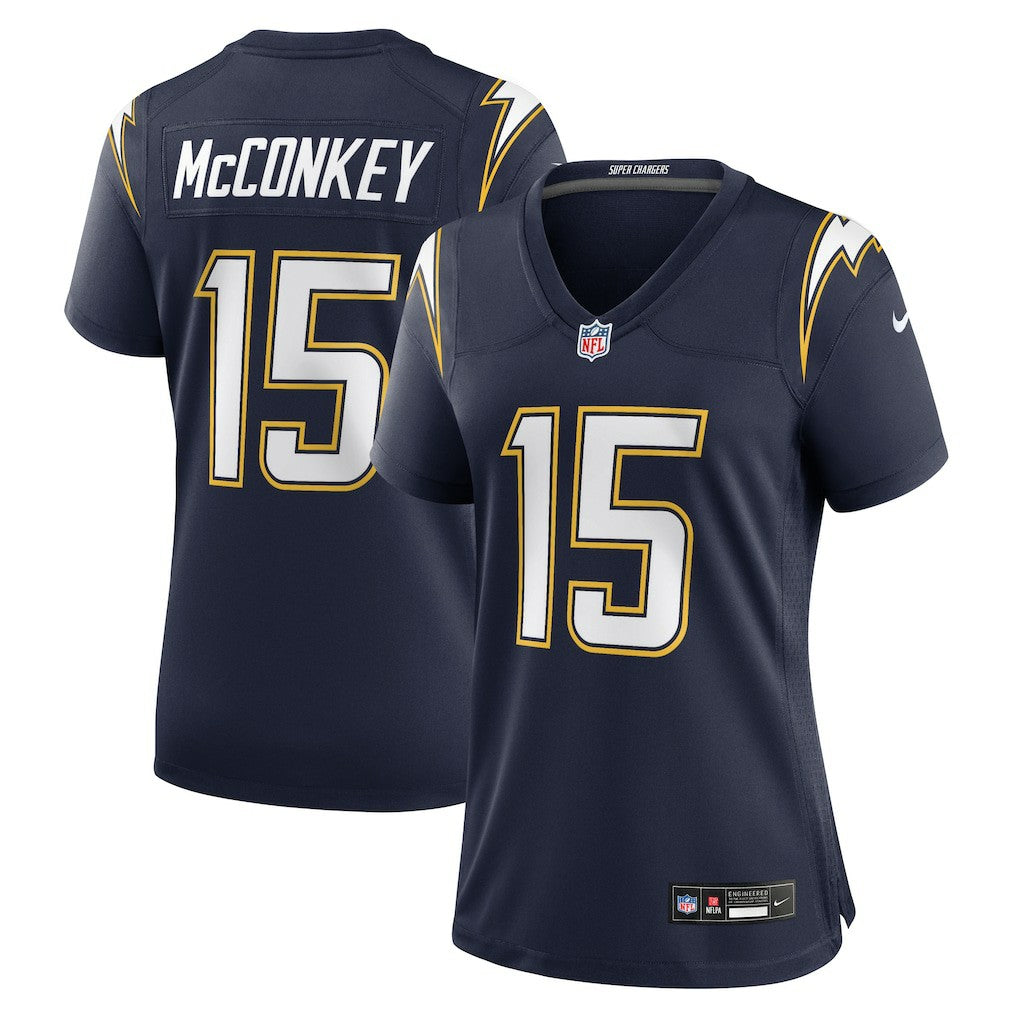 Ladd McConkey Los Angeles Chargers Women's Alternate Super Chargers Game Jersey - Navy