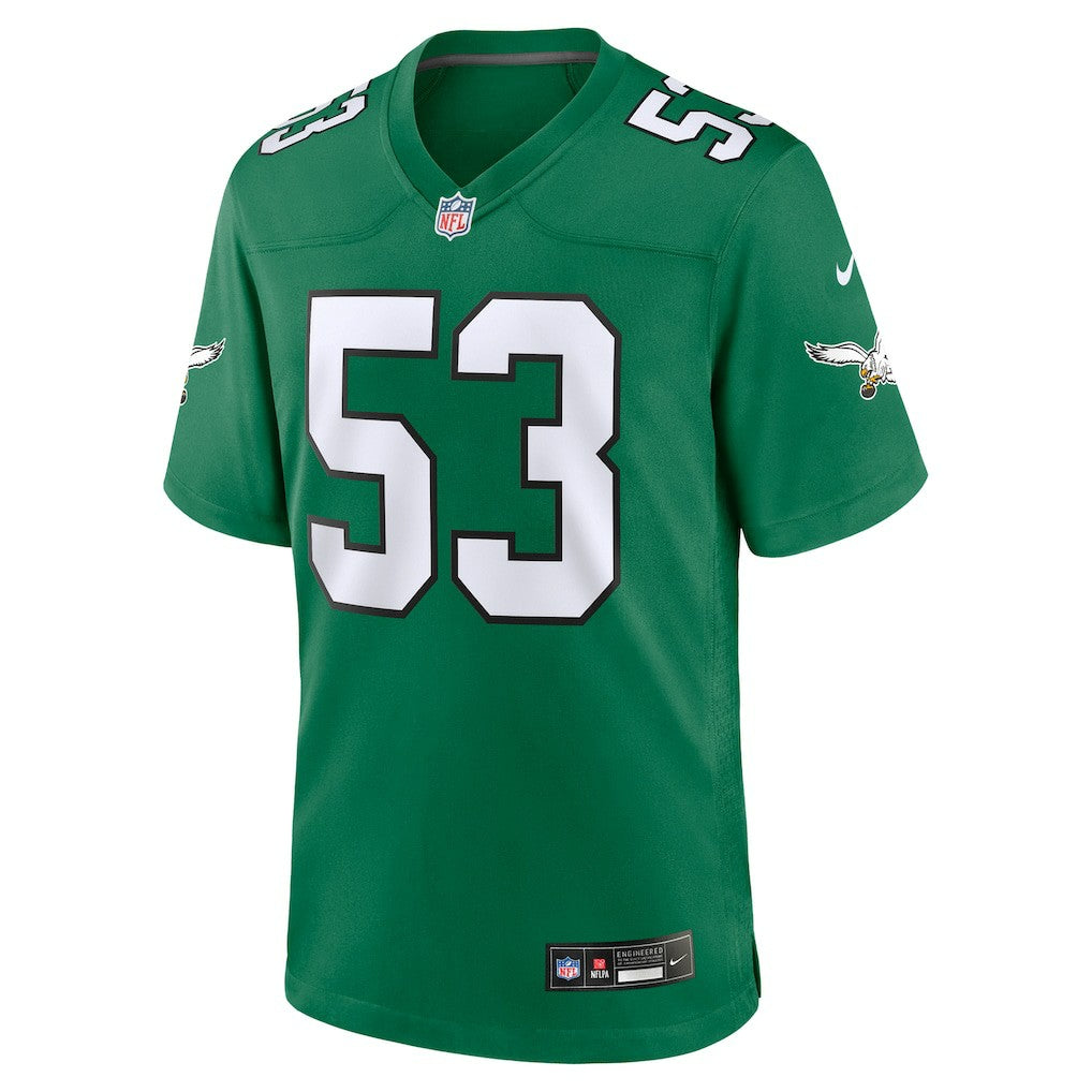 Zack Baun Philadelphia Eagles Alternate Game Jersey - Kelly Green