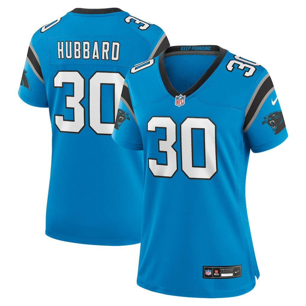 Chuba Hubbard Carolina Panthers Women's Alternate Game Jersey - Blue