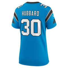 Chuba Hubbard Carolina Panthers Women's Alternate Game Jersey - Blue