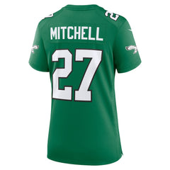 Quinyon Mitchell Philadelphia Eagles Women's Alternate Game Jersey - Kelly Green