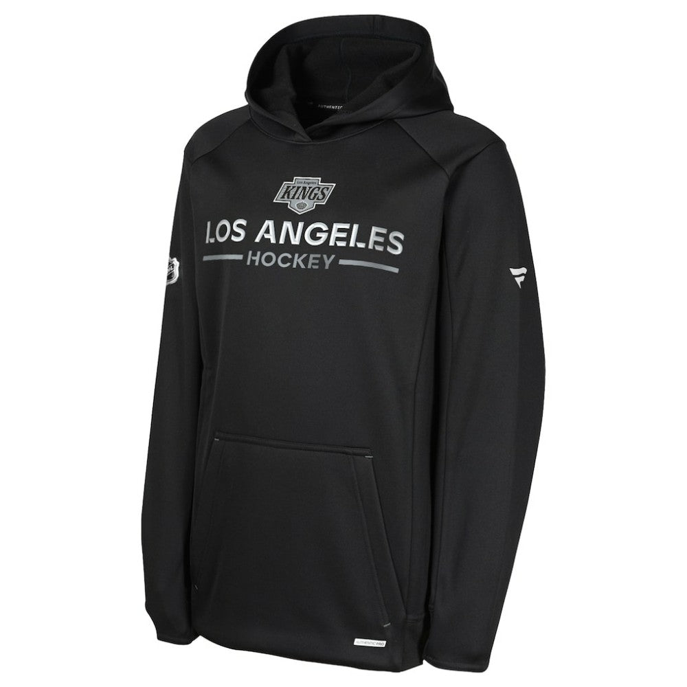 Los Angeles Kings Fanatics Youth Authentic Pro Rink Raglan Hoodie Black