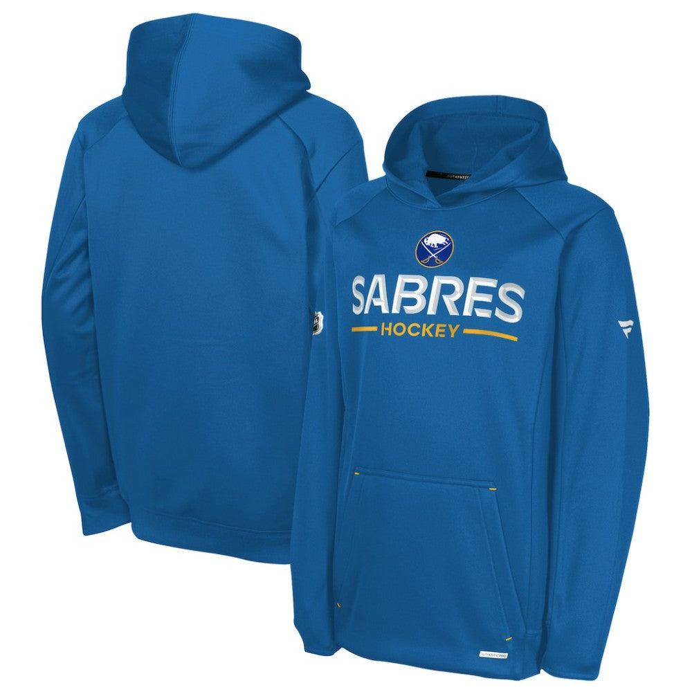 Buffalo Sabres Fanatics Youth Authentic Pro Rink Raglan Hoodie Royal