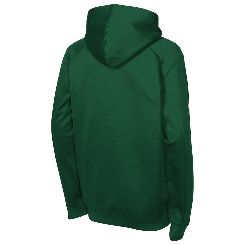 Minnesota Wild Fanatics Youth Authentic Pro Rink Raglan Hoodie Green