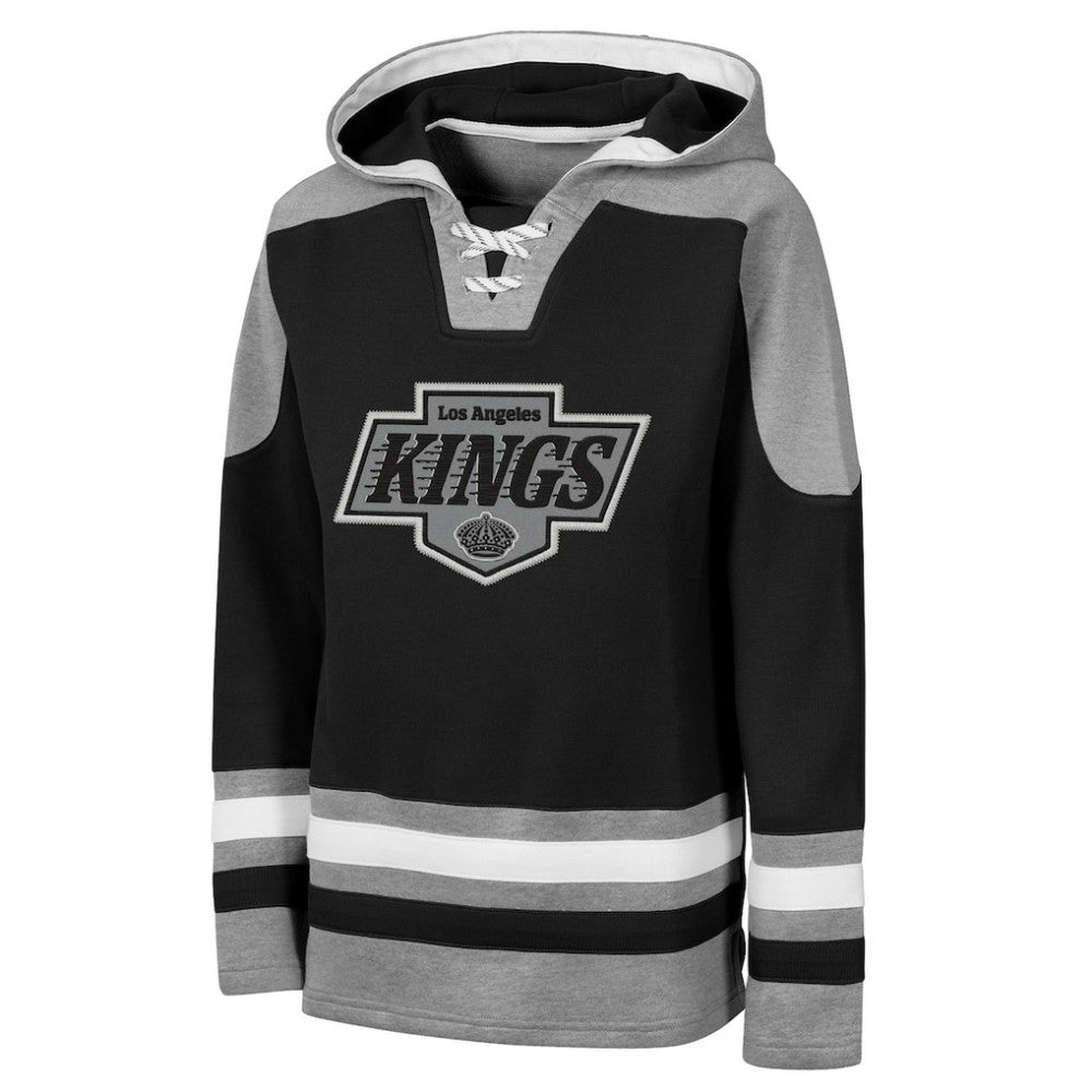 Los Angeles Kings Outerstuff Youth Ageless Must Have Home V-Neck Hoodie Black