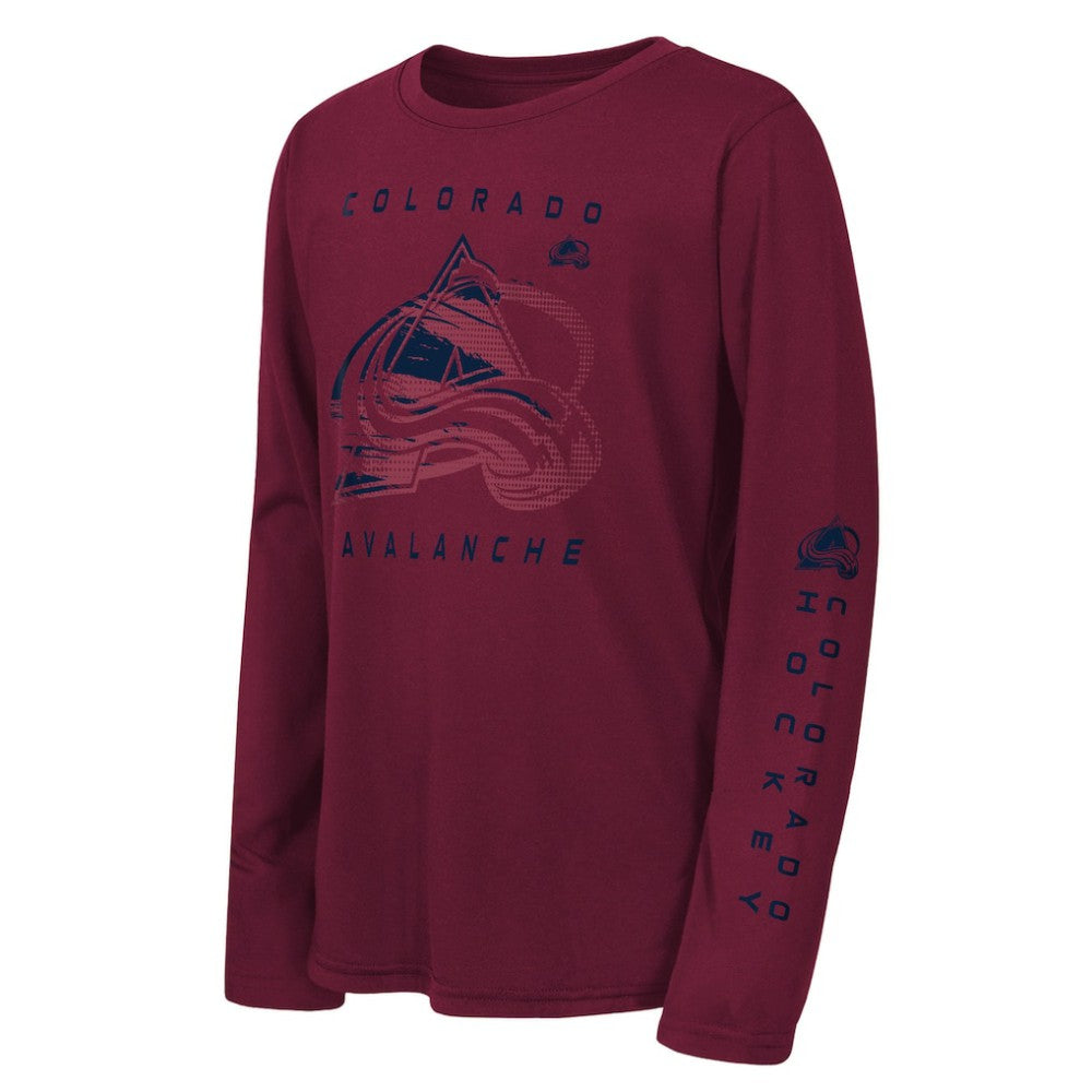 Colorado Avalanche Outerstuff Youth Seize the Win Long Sleeve T-Shirt Burgundy