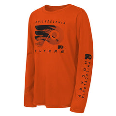 Philadelphia Flyers Outerstuff Youth Seize the Win Long Sleeve T-Shirt Orange