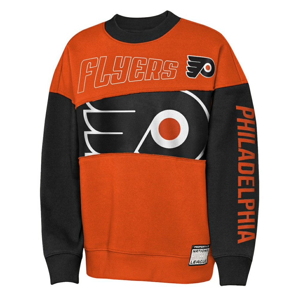 Philadelphia Flyers Outerstuff Youth Impact Player Sweatshirt Orange/Black