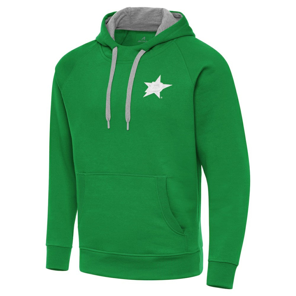 Dallas Stars Antigua St. Patrick's Day Victory Pullover Hoodie Kelly Green