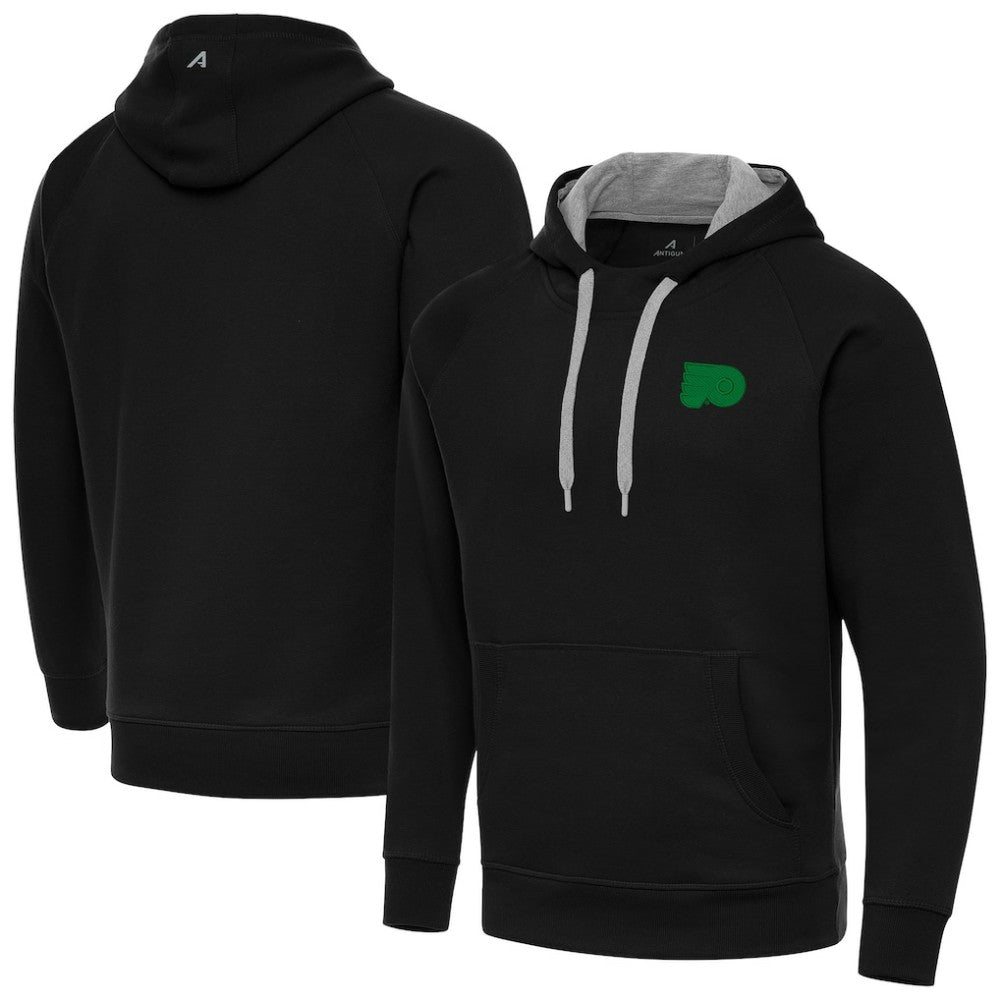 Philadelphia Flyers Antigua St. Patrick's Day Victory Pullover Hoodie Black