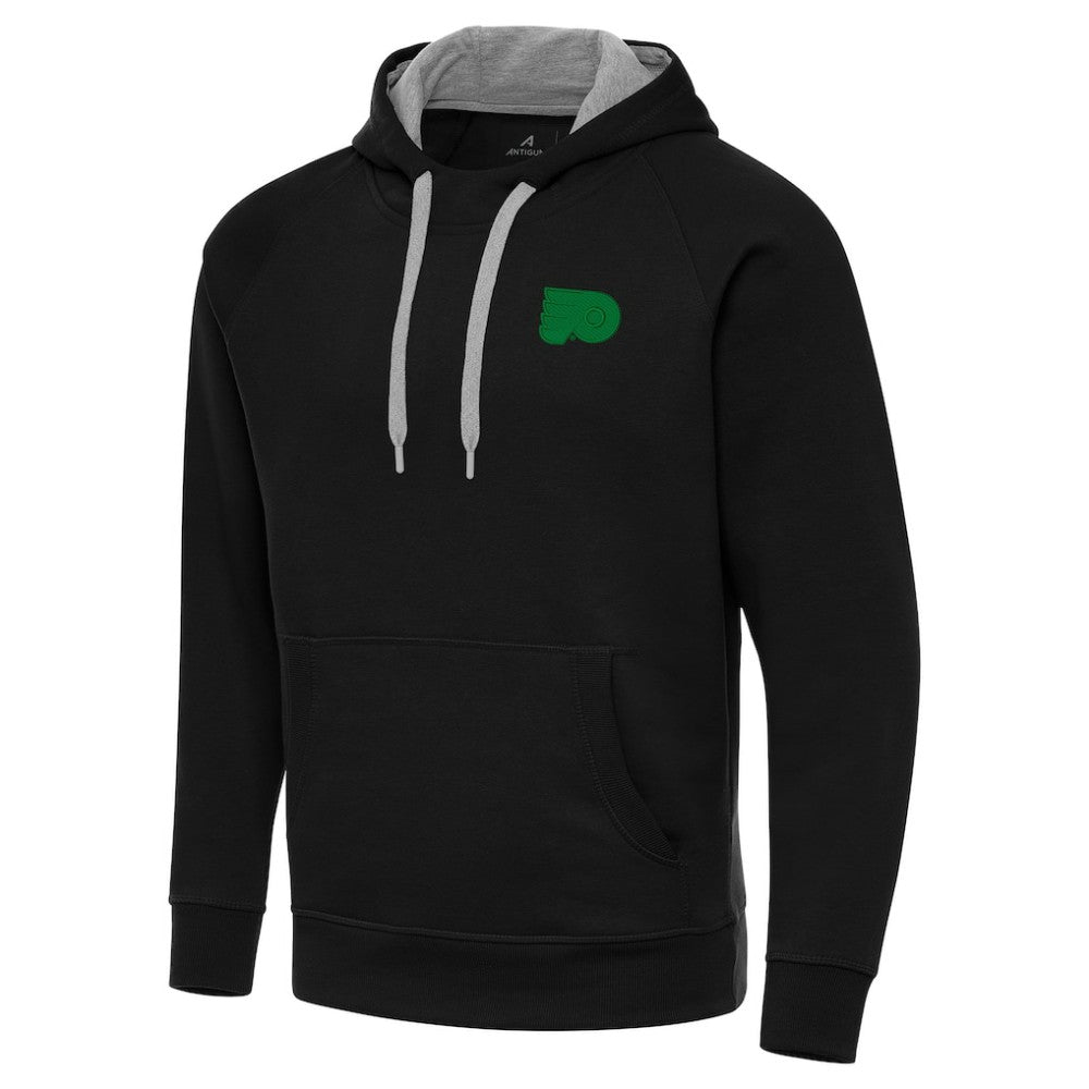 Philadelphia Flyers Antigua St. Patrick's Day Victory Pullover Hoodie Black