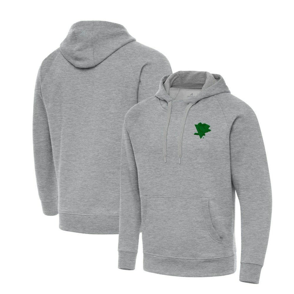 Pittsburgh Penguins Antigua St. Patrick's Day Victory Pullover Hoodie Heather Gray