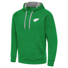 Detroit Red Wings Antigua St. Patrick's Day Victory Pullover Hoodie Kelly Green
