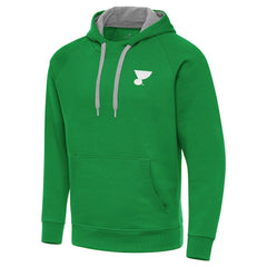 St. Louis Blues Antigua St. Patrick's Day Victory Pullover Hoodie Kelly Green