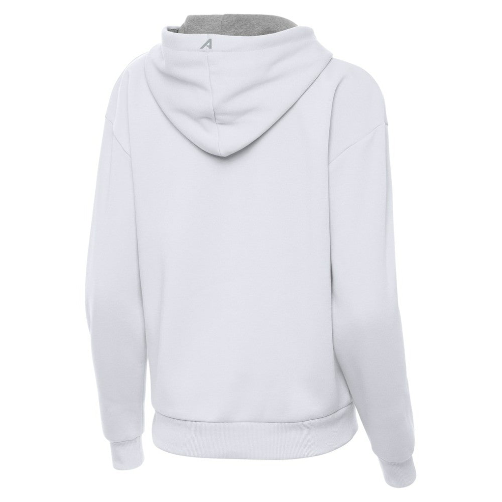 Pittsburgh Penguins Antigua Women's St. Patrick's Day Victory Pullover Hoodie White