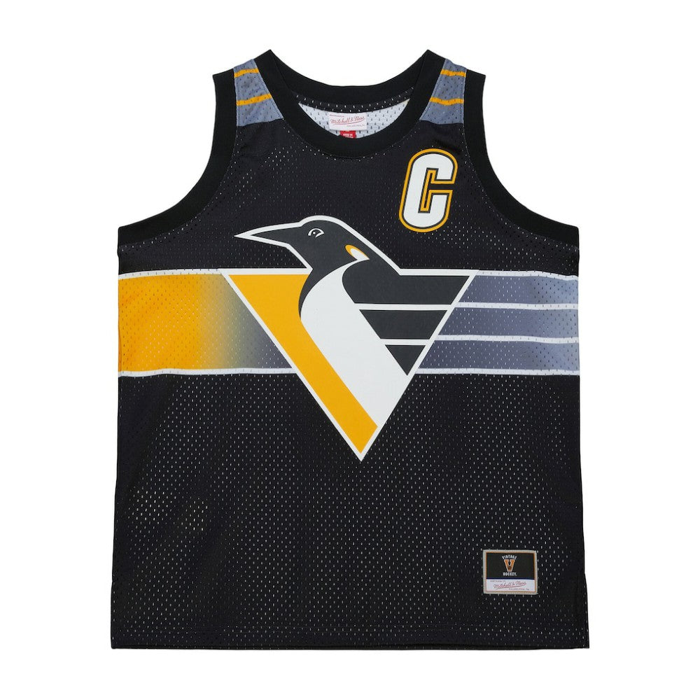 Mario Lemieux Pittsburgh Penguins Mitchell & Ness Unisex Maxxed Out Fashion Basketball Jersey Black