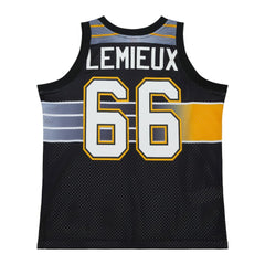 Mario Lemieux Pittsburgh Penguins Mitchell & Ness Unisex Maxxed Out Fashion Basketball Jersey Black