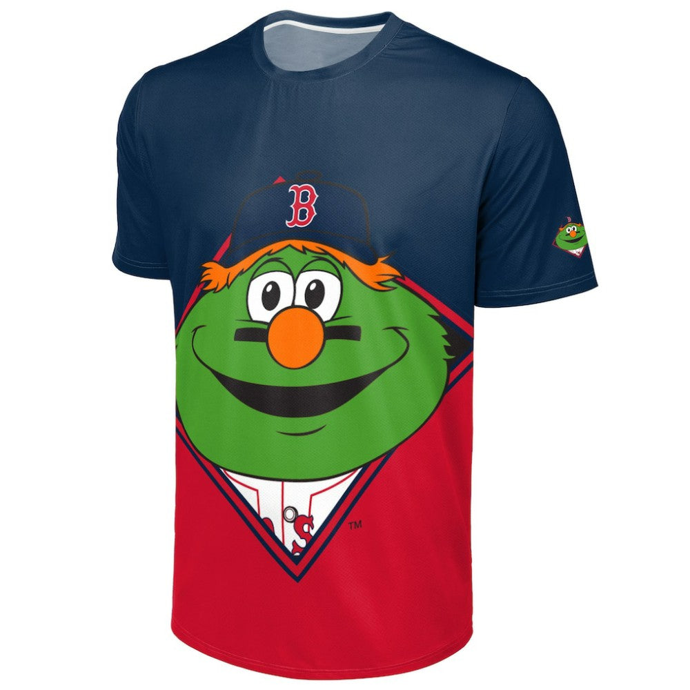 Boston Red Sox FOCO Big Logo Mascot T-Shirt Navy/Red