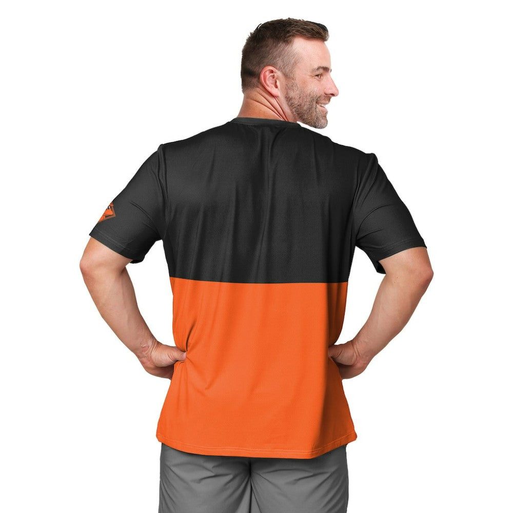 Baltimore Orioles FOCO Big Logo Mascot T-Shirt Black/Orange