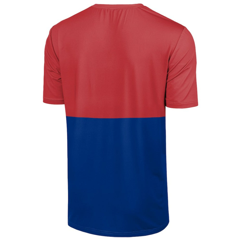 Philadelphia Phillies FOCO Big Logo Mascot T-Shirt Red/Royal