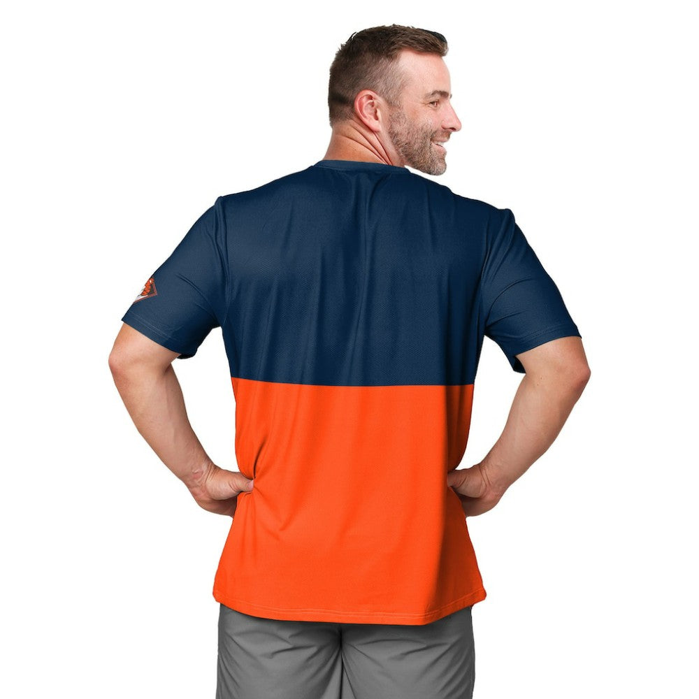 Detroit Tigers FOCO Big Logo Mascot T-Shirt Navy/Orange