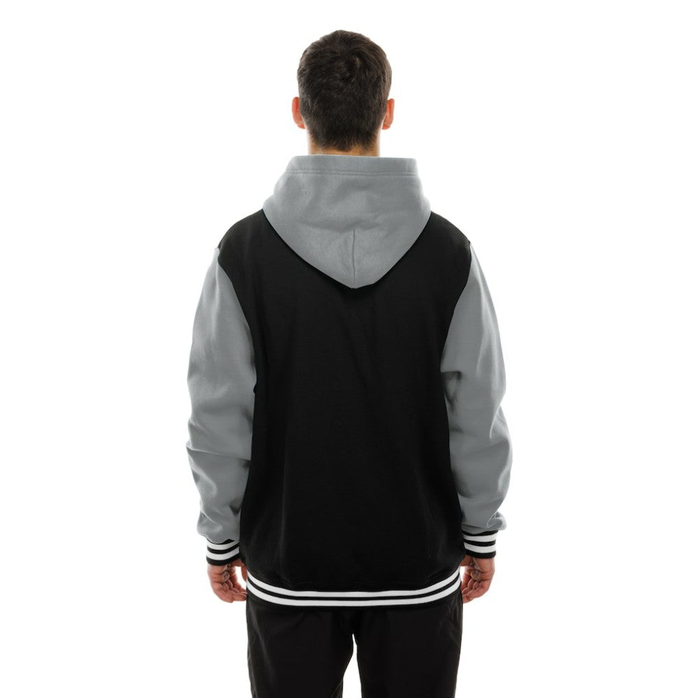 Vegas Golden Knights New Era Full-Snap Fleece Hoodie Jacket Black/Grey