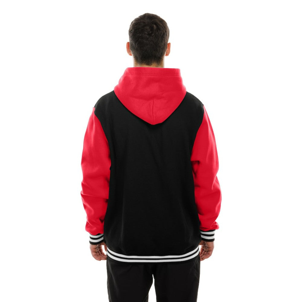 Detroit Red Wings New Era Full-Snap Fleece Hoodie Jacket Black/Red