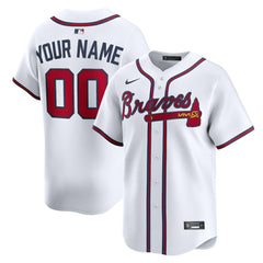 Atlanta Braves Home Limited Custom Jersey White | Nike