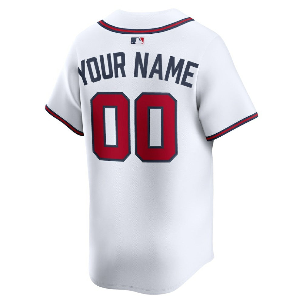 Atlanta Braves Home Limited Custom Jersey White | Nike