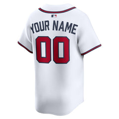 Atlanta Braves Home Limited Custom Jersey White | Nike