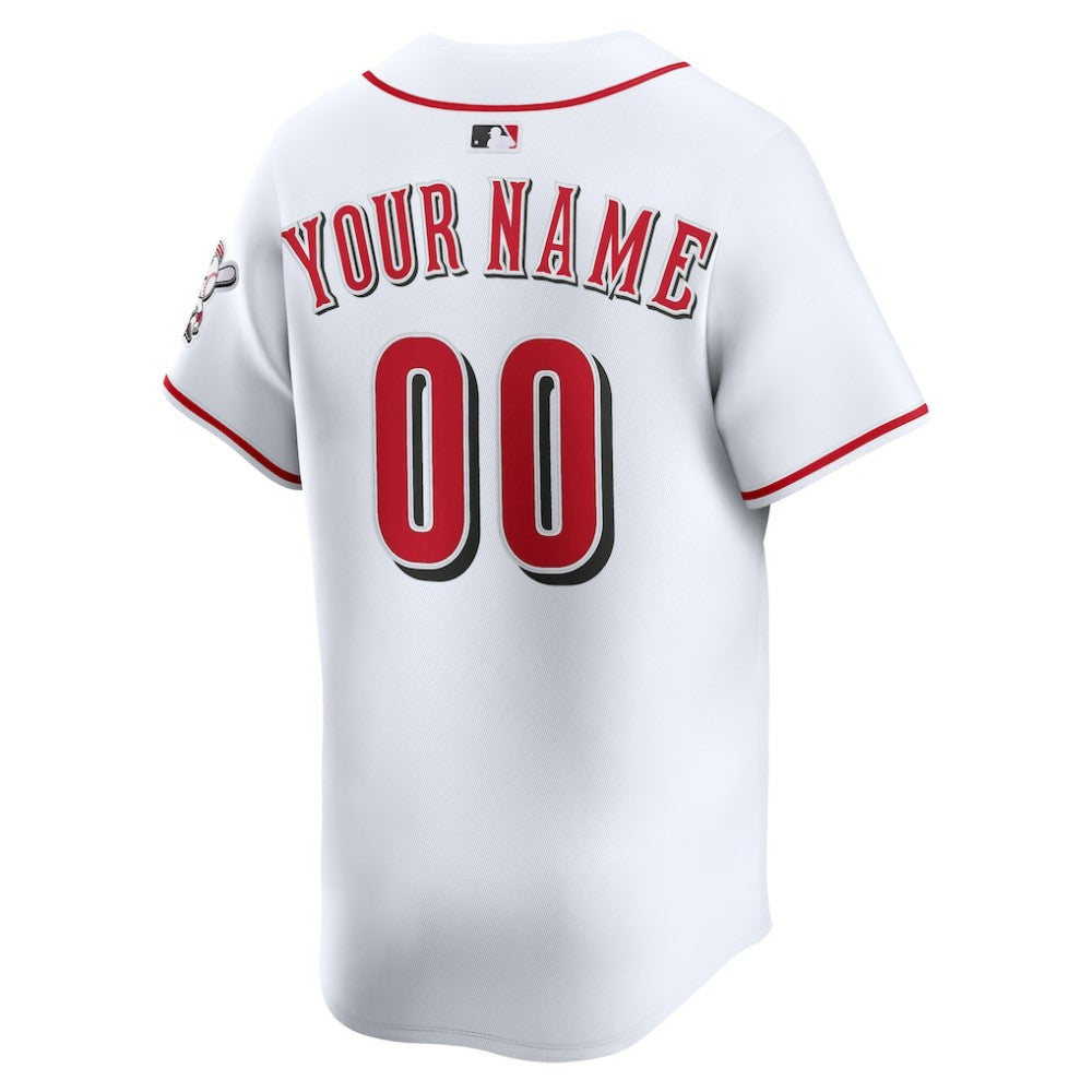 Cincinnati Reds Home Limited Custom Jersey White | Nike