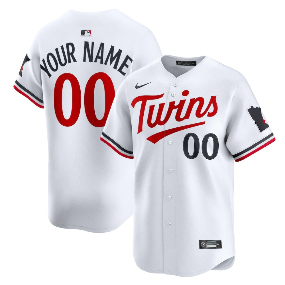 Minnesota Twins Home Limited Custom Jersey White | Nike