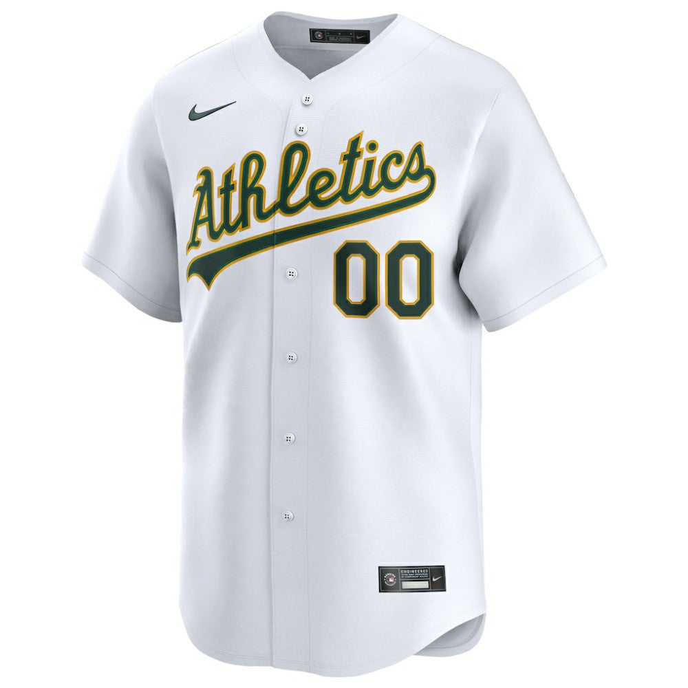 Athletics Home Limited Custom Jersey - White