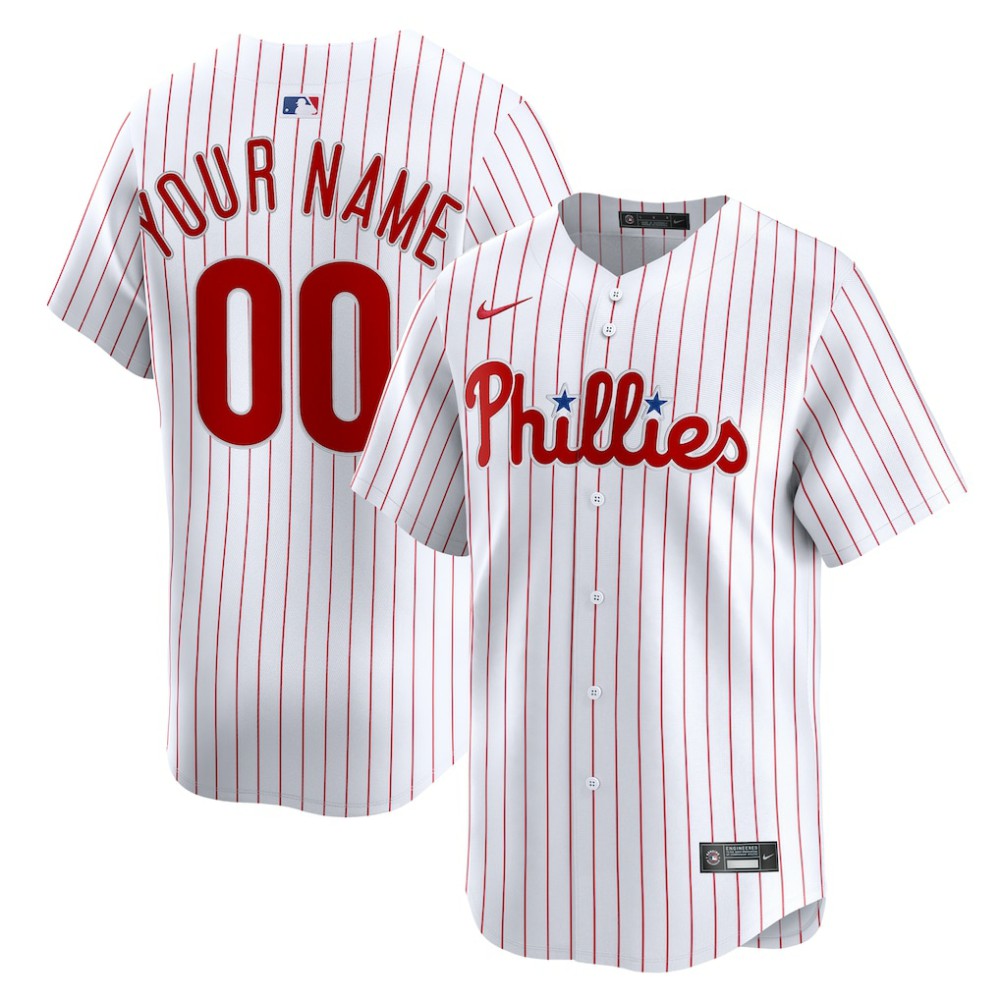 Philadelphia Phillies Home Limited Custom Jersey White | Nike