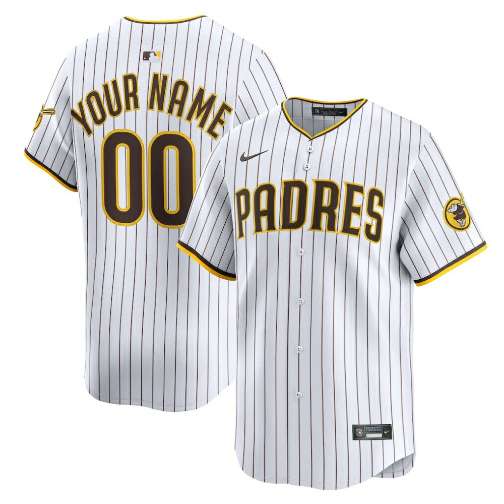 San Diego Padres Home Limited Custom Jersey White | Nike