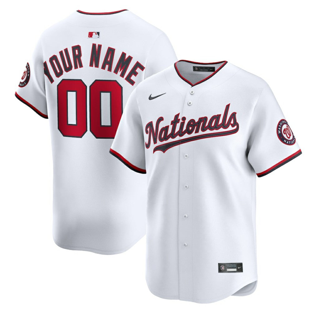 Washington Nationals Home Limited Custom Jersey White | Nike