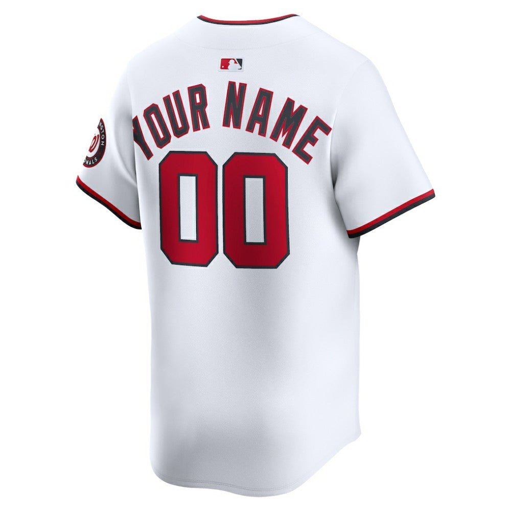 Washington Nationals Home Limited Custom Jersey White | Nike