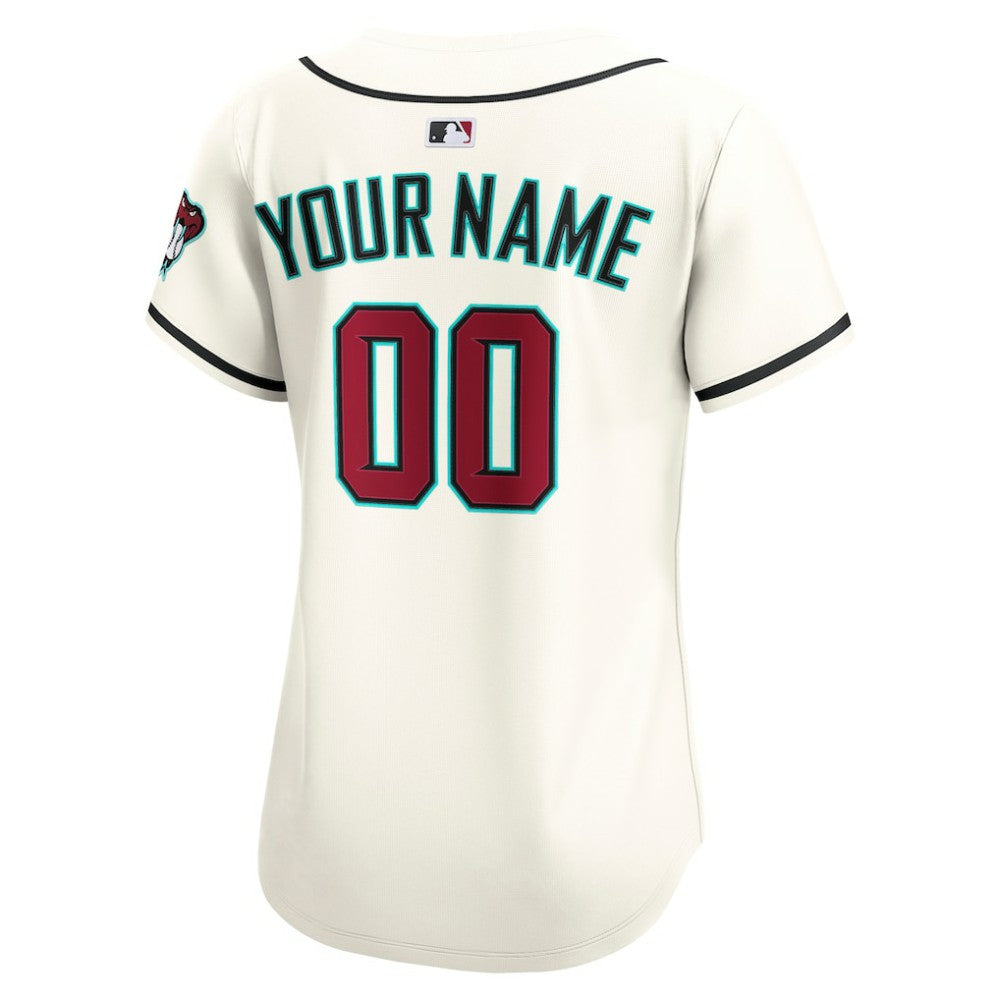 Arizona Diamondbacks Women's Home Limited Custom Jersey - Cream